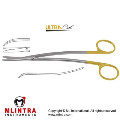 UltraCut™ TC Metzenbaum-Fine Dissecting Scissor - Slender Pattern Curved - S Shaped Stainless Steel, 20.5 cm - 8"